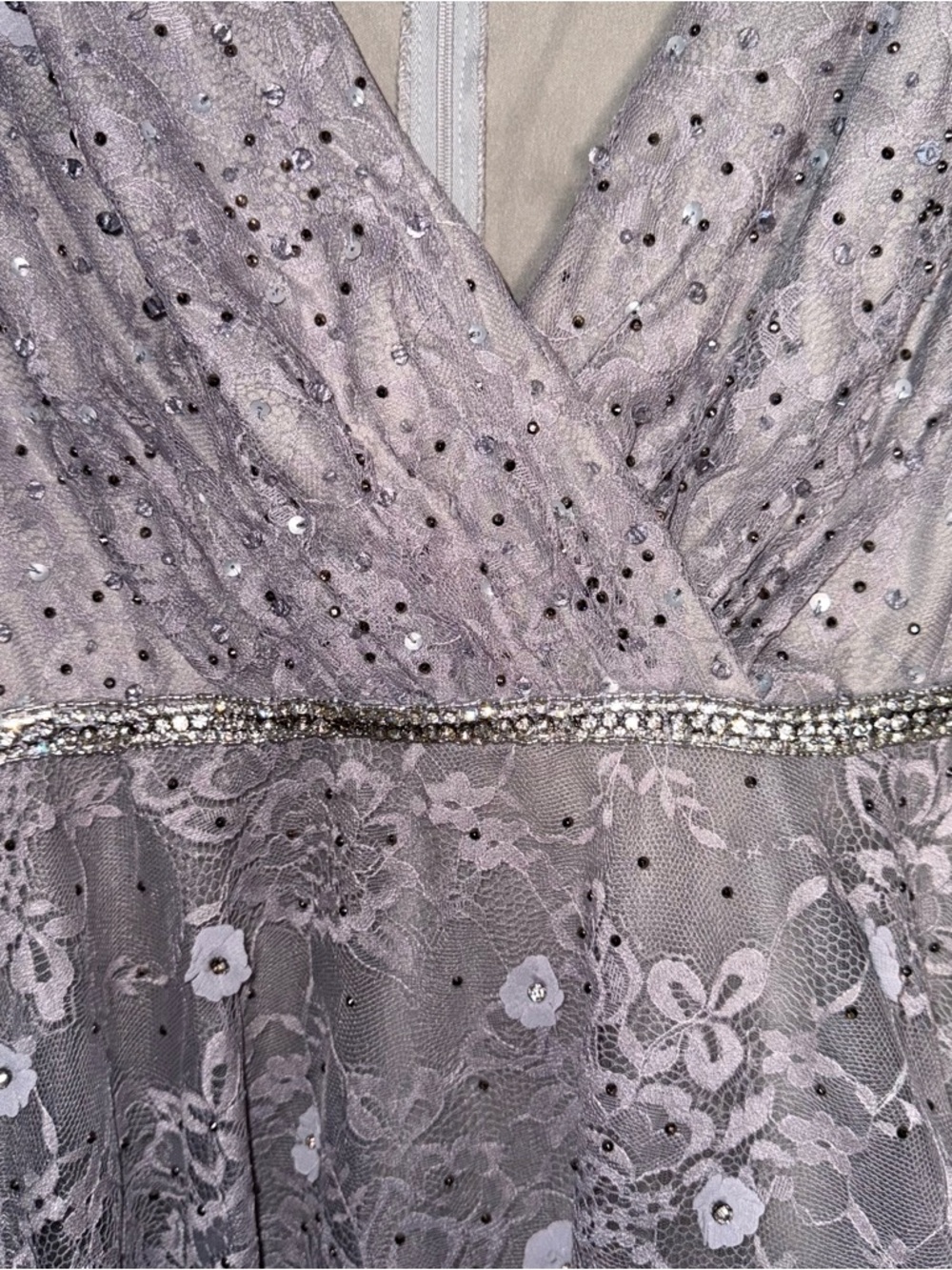 NWT MAC DUGGAL Floral Embellished Lace A-Line Cocktail Dress (Style #67387) 10 - Picture 13 of 16